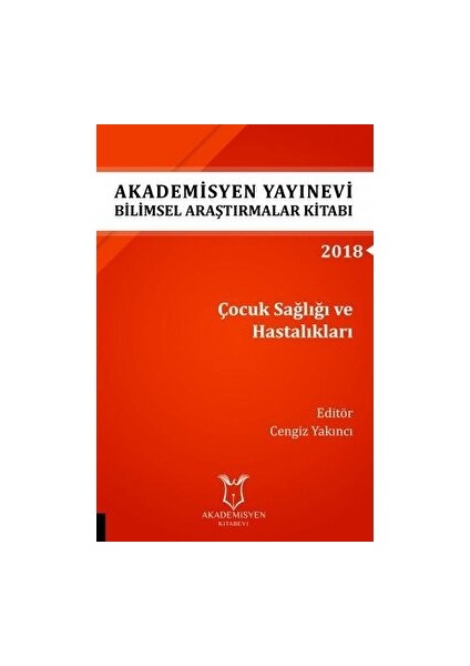Çocuk Sağlığı ve Hastalıkları (Aybak 2018 Eylül)