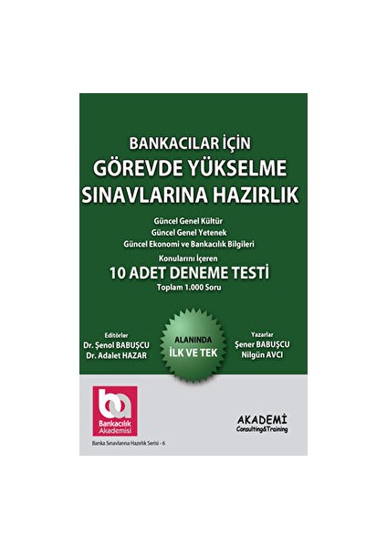Bankacılar Için Görevde Yükselme Sınavlarına Hazırlık - 5 Adet Deneme Sınavı