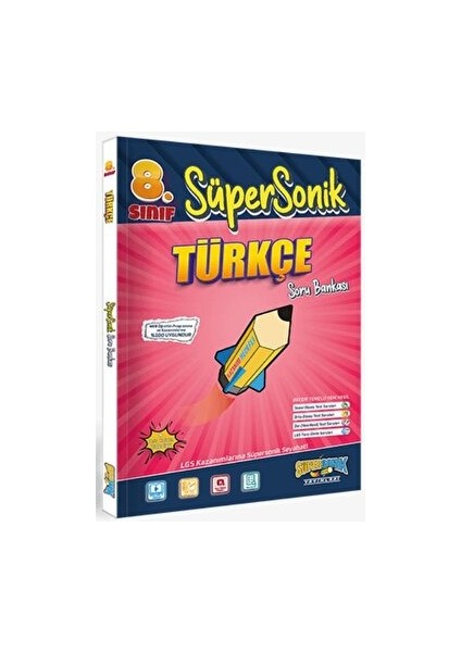 8. Sınıf Süpersonik Türkçe Soru Bankası Süpersonik Yayınları