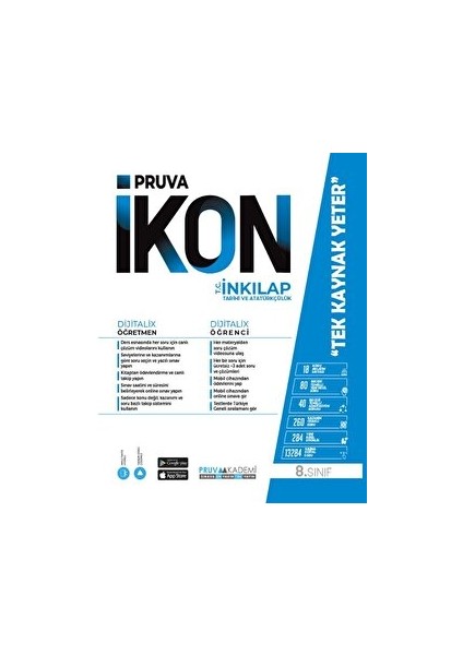 Pruva Akademi 8. Sınıf Ikon T.c. Inkılap Tarihi ve Atatürkçülük Konu Anlatım Kitabı Pruva Akademi