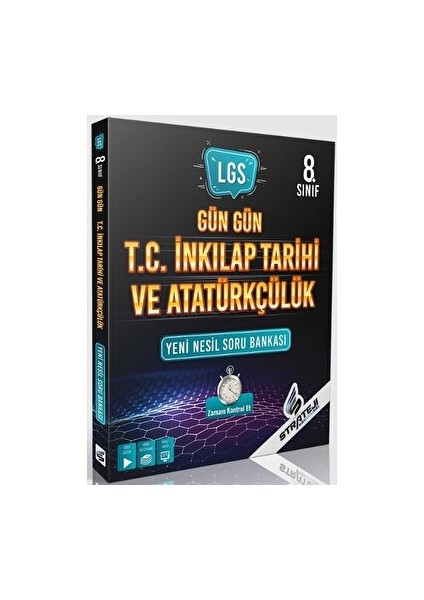 Strateji Yayınları 8. Sınıf LGS Gün Gün T.c. Inkılap Tarihi ve Atatürkçülük Yeni Nesil Soru Bankası Strateji Yayınları