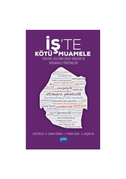Iş’te Kötü Muamele - Türleri, Kültüre Özgü Yönleri ve Müdahale Yöntemleri