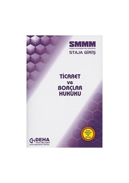 Smmm Staja Giriş Ticaret ve Borçlar Hukuku