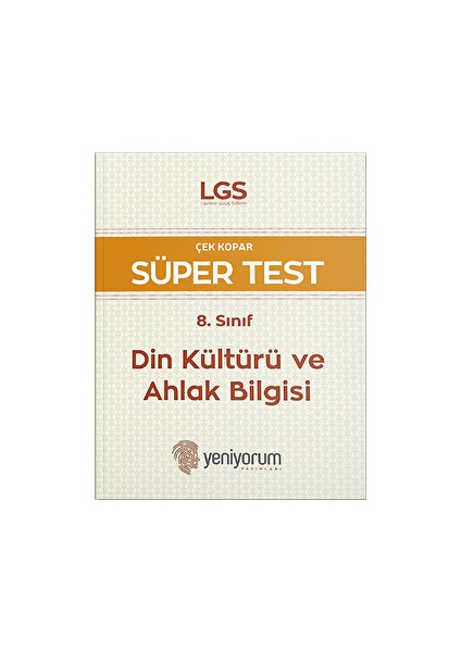 LGS Çek Kopar Süper Test 8. Sınıf Din Kültürü ve Ahlak Bilgisi
