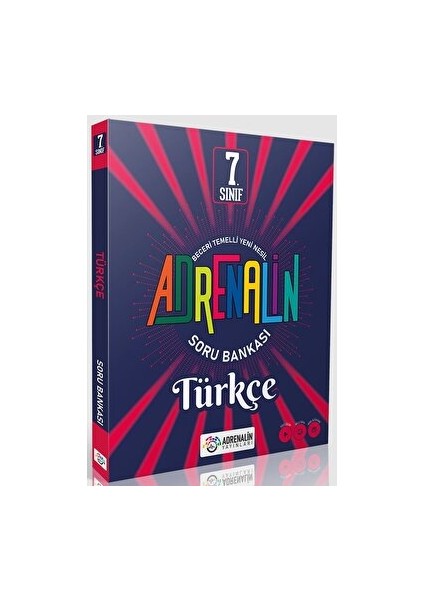 Adrenalin Yayınları 7. Sınıf Türkçe Soru Bankası Adrenalin Yayınları