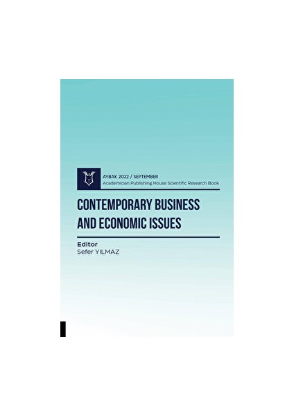 Contemporary Business And Economic Issues (Aybak 2022 Eylül)