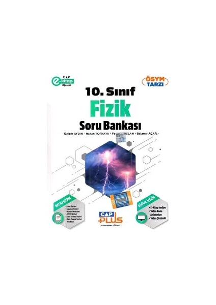 Çap Yayınları 10. Sınıf Fizik Soru Bankası