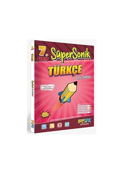7. Sınıf Türkçe Soru Bankası Süpersonik Yayınları