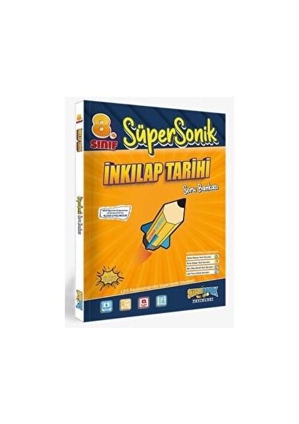 8. Sınıf T.C. İnkılap Tarihi ve Atatürkçülük Soru Bankası Süpersonik Yayınları
