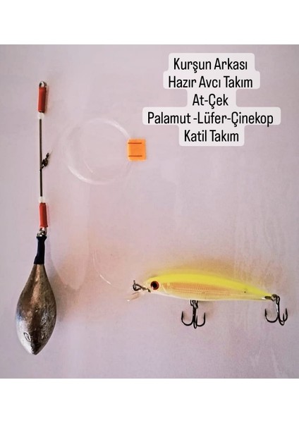 Kurşun Arkası 130 gr Hazır Avcı Takım At-Çek Palamut - Lüfer Çinekop