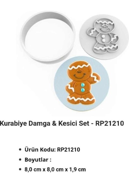 Kurabiye Kalıbı Damga & Kesici Set