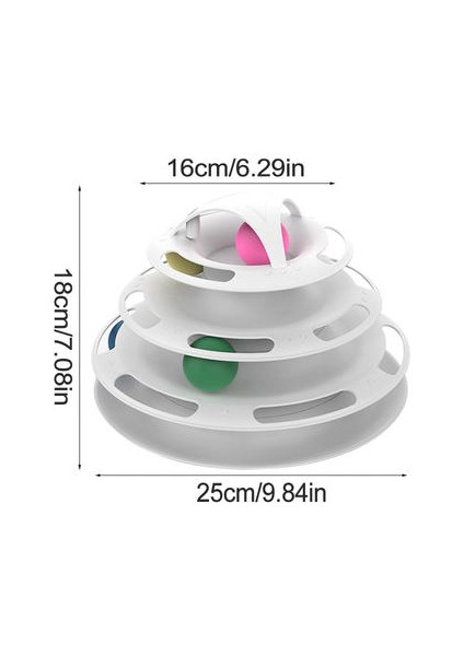 5 Seviyeler Pet Kedi Oyuncak Kediler Disk Kulesi Parça Pet Zeka Eğlence Disk Kediler Top Oyuncaklar Oyuncak Eğitim Malzemeleri Pet Oyuncaklar | Kedi Oyuncakları (Beyaz) (Yurt Dışından) fiyatları