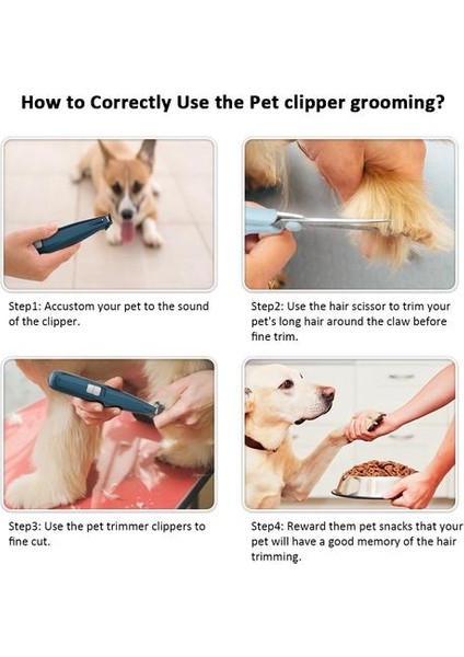 Köpek Bakım Clippers Akülü Kedi Yavru Clipper Düşük Gürültü Elektrikli Pet Düzeltici Pençe Etrafında Saçını Kırpmak Için | Köpek Saç Düzelticileri (Yeşil) (Yurt Dışından) fırsatları