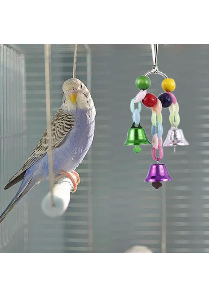 6 Adet Papağan Oyuncaklar Renkli Salıncak Kafes Oyuncaklar Ahşap Asılı Kuş Salıncak Çan Halat Dize Küçük Salıncak Yüzük Budgie Kuş Çiğneme Seti | Kuş Oyuncakları (Yurt Dışından) fırsatları