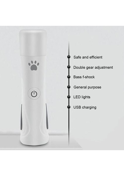 LED Petural Köpek Tırnak Öğütücü ve Clippers 3 Hız Şarj Edilebilir Elektrikli Pet Tırnak Giyotin Ağrısız Paws Bakım Kırpma Aracı | Köpek Tırnak Makası (Yurt Dışından) fiyatları