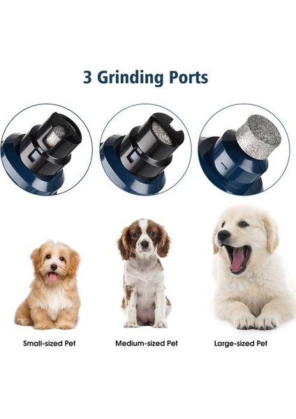 Pet Tırnak Öğütücü Köpek Tırnak Makası Ağrısız Şarj Edilebilir USB Elektrikli Kedi Köpek Paws Tırnak Kesici Bakım Düzeltici Aracı | Köpek Tırnak Makası (Mavi) (Yurt Dışından) modelleri