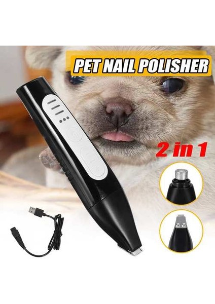 2 In 1 USB Elektrikli Pet Tırnak Öğütücü Köpek Kedi Paws Saç Bakımı Kesme Çivi Tıraş Makinesi Düzeltici Taşınabilir Pet Çiviler Bakım Aracı | Köpek Saç Düzelticiler (Yurt Dışından) fiyatları