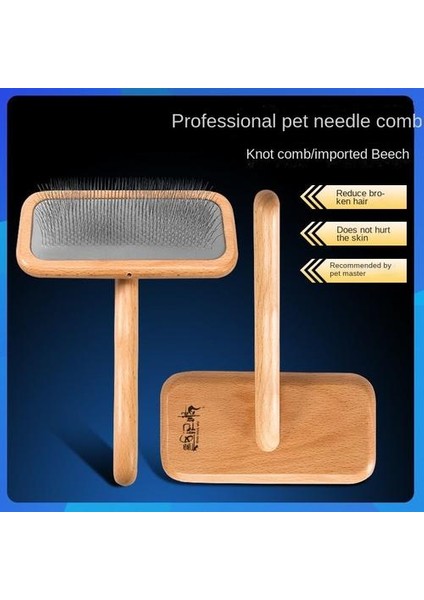 Fenice Pet Bakım Tarak Ahşap Saplı Iğne Tarak Saç Için Pet Fırçası Güzellik Fırça Köpek Aksesuarları | Köpek Tarakları (Yurt Dışından) modelleri