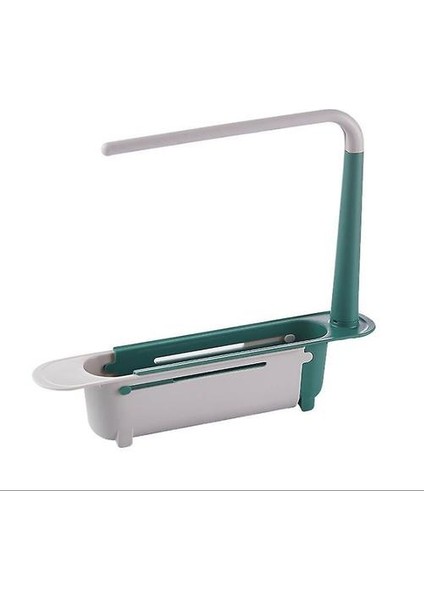 Teleskopik Lavabo Tutucu Genişletilebilir Mutfak Lavabo Organizatör Raf Sünger Caddy Ayarlanabilir Caddy (Yeşil) (Yurt Dışından)