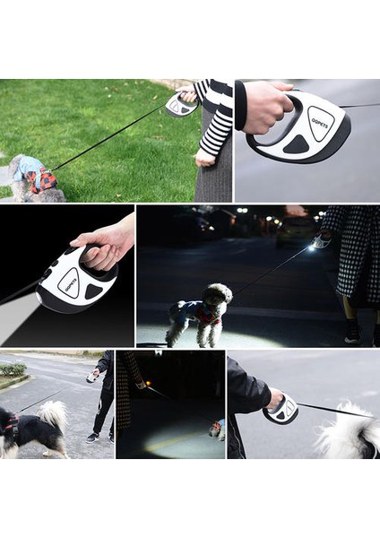 Köpek Tasma Koşum Naylon Küçük Büyük Pet Malzemeleri Için Otomatik Geri Çekilebilir Çekiş Ipi | Tasmalar (3m) (Yurt Dışından) modelleri
