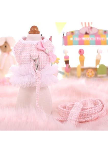 Pet Koşum Için Chihuahua Teddy Yorkshire Köpekler Kedi Tasma Yavru Giysileri Tüvit Yelek Lehçe Dantel Köpek Koşum Leash Kedi Yaka | Koşumlar (Yurt Dışından)