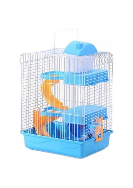3 Katlı Pet Hamster Kafes Lüks Ev Taşınabilir Fareler Ev Habitat Dekorasyon | Kafesler (Yurt Dışından)