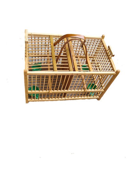 Yaratıcı Bambu El Yapımı Birdcage Iki Izgaralar Kuş Evi Pet Malzemeleri Mağaza Taşıma Kare Ev Açık Dekorasyon | Kuş Kafesleri ve yuvalar (Yurt Dışından)