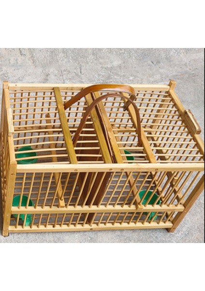 Yaratıcı Bambu El Yapımı Birdcage Iki Izgaralar Kuş Evi Pet Malzemeleri Mağaza Taşıma Kare Ev Açık Dekorasyon | Kuş Kafesleri ve yuvalar (Yurt Dışından) fiyatları