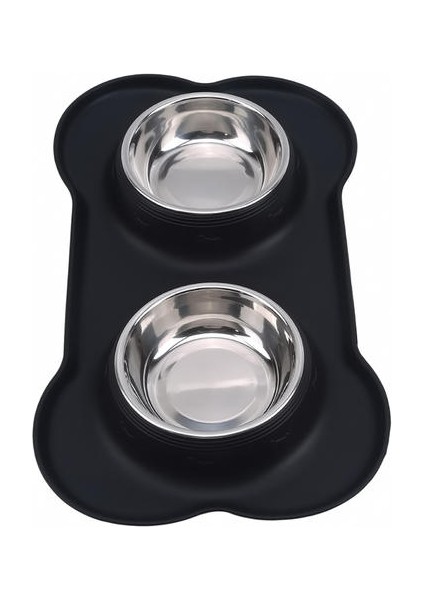 Yüksek Paslanmaz Çelik Köpek Kase Pet Kase Köpekler Için Kediler Açık Seyahat Taşınabilir Yavru Yemek Konteyner Besleyici Çanak | Kedi Besleme vesulama Malzemeleri (47 * 28 Cm) (Yurt Dışından) fırsatları