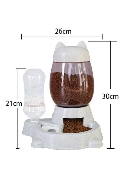 HaiTun Pet Otomatik Besleyici Köpek Kedi Içme Kase Köpekler Için Su Içme Besleyici Kedi Besleme 2.2l Büyük Kapasiteli Dispenser Pet Kedi Köpek Kedi Besleme vesulama Malzemeleri (Pembe) (Yurt Dışından) indirimleri