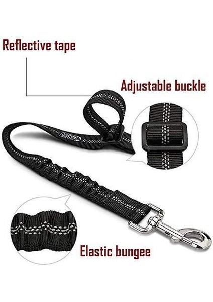 Kafalık Köpek Araba Emniyet Kemer Anti Şok Elastik Bungee Tampon Ayarlanabilir Dayanıklı Kafalık Emniyet Kemeri Pet Köpek Araba Emniyet Koşum Kısıtlama? 2 Paket (Yurt Dışından)
