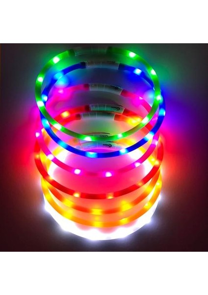 Ekstra Parlak USB Şarj Edilebilir LED Köpek Yakalı Kesilmiş Boyut Evrensel Uyum Hava Durumu Kanıtı Kolay Temiz Görünürlüğü Iyileştirir köpeğiniz Için Güvenlik ... (Yurt Dışından) fırsatları