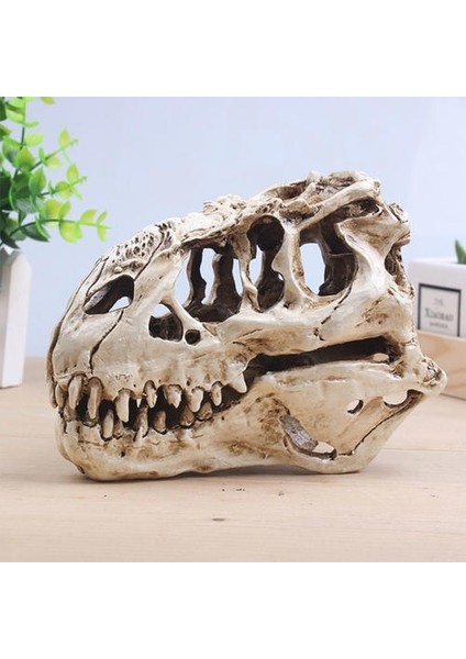 T Rex Kafatası Dinozor Reçine Zanaat Hediyeler Ev Dekorasyonu Çoğaltma Balık Tankı Heykeli Tyrannosaur Kafatası Iskelet Akvaryum Dekorasyon | Süslemeler (Yurt Dışından) fiyatları