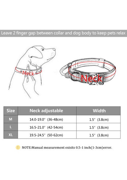 Askeri Taktik Köpek Yaka Alman Orta Büyük Köpek Yaka Yürüyüş Eğitim Için Dayanıklı Köpek Yaka Kontrol Kolu | Yaka (Yurt Dışından)