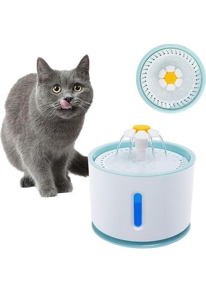 2.4l Otomatik Kedi Su Çeşmesi Filtre Köpek Su Dağıtıcı Kedi Su Drinker Içme Kase Besleyici Pet Malzemeleri USB | Kedi Besleme ve sulama Malzemeleri (Yurt Dışından)