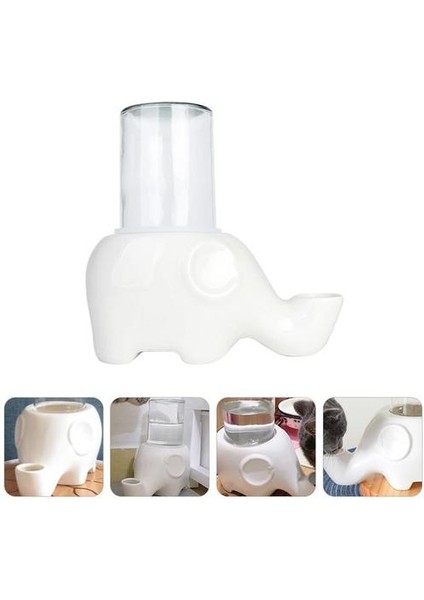 1 Adet Pet Otomatik Su Dağıtıcısı Seramik Cat Waterbowl Büyük Kapasiteli Waterer | Kedi Besleme ve sulama Malzemeleri (Mavi) (Yurt Dışından) fiyatları