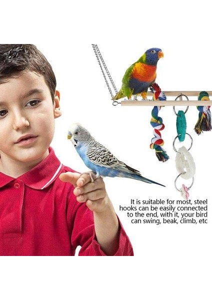 Set Papağan Kuşlar Oyuncak Kiti Köprü Aksesuarları Kuş Oyuncak Ayakta Eğitim Pet Aracı | Kuş Oyuncakları (Yurt Dışından) fırsatları