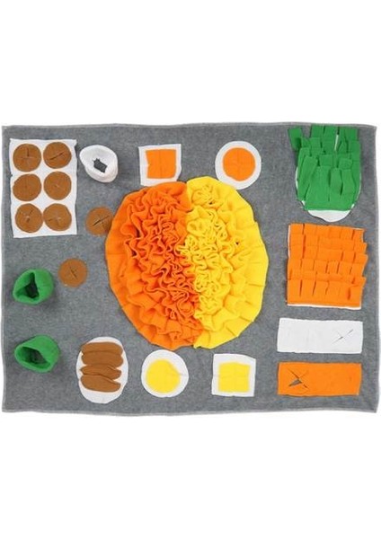 Köpek Snuffle Mat Pet Kedi Yavaş Besleme Mat Bulmaca Kaçak Gıda Eğitimi Nosawork Aktivite Battaniye Etkinlik Mat Beceri Için | Köpek Oyuncakları (Yurt Dışından)