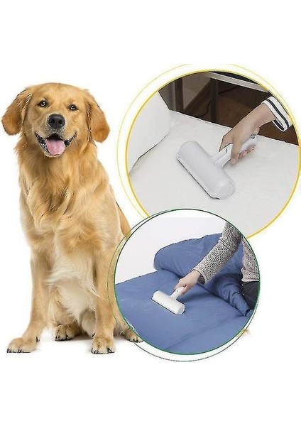 Pet Tarak Fırçalar Pet Saç Remover Çift Taraflı Fırça Yapıştırma Cihazı Çok Fonksiyonlu Pet Epilasyon Fırça Mavi (Yurt Dışından)