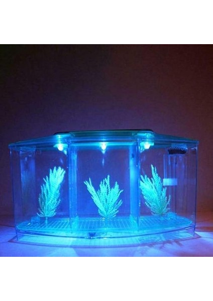 Taşınabilir Akvaryum Mini Balık Tankı LED Işık Balık Akvaryum Tankı Bölücü Filtre Su Ev Dekor Balık Kase Sucul Balık Pet | Akvaryumlar ve tanklar (Yurt Dışından) modelleri
