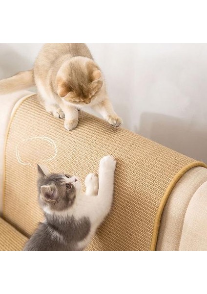 Sisal Yastık Anti-Scratch Kanepe Çizilmeye Karşı Korur ve Kedi Malzemeleri Düşmez (Yurt Dışından)