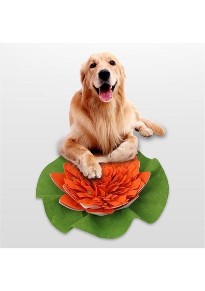 Yeni Köpek Snuffle Mat Lotus Şekli Koklama Ped Battaniye Iq Yiyecek Arama Becerileri Eğitim Yavaş Besleyici Gıda Besleme Mat Bulmaca Oyuncak | (Yurt Dışından)