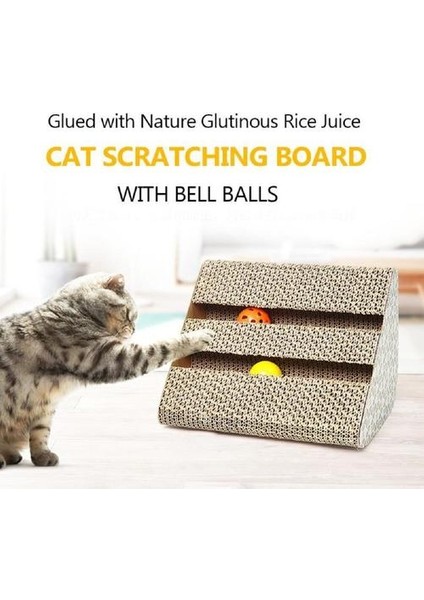 Pet Malzemeleri Oluklu Aşınmaya Dayanıklı Çok Fonksiyonlu Kedi Scratcher Malzemeleri (Yurt Dışından)