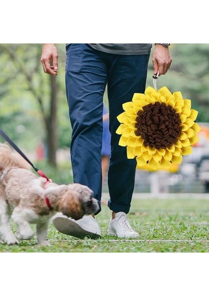 Ayçiçeği Şekli Köpek Snuffle Mat Yavru Yeme Gıda Dağıtıcı Eğitim Koku Besleme Battaniyesi Stres Pad Yavru Köpek Kaynağı Rahatlatmak | Evler, Kennels kalemler (Yurt Dışından)