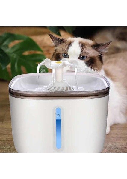 Otomatik Pet Kedi Su Çeşmesi Dağıtıcı USB LED 2l Ultra Sessiz Köpek Içme Kase Drinker Besleyici Kase Pet Içme Besleyici | Kedi Besleme ve sulama Malzemeleri (Yurt Dışından)