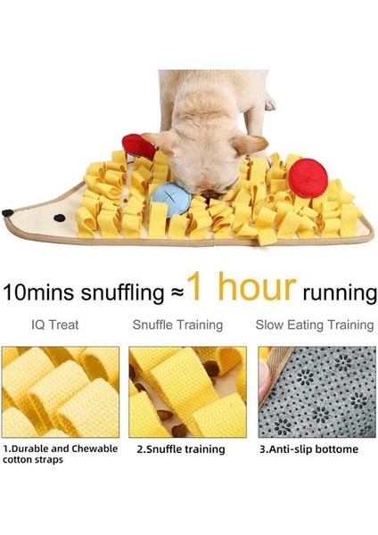 Küçük Kirpi Şeklinde Pet Köpek Snuffle Mat Burun Kokusu Eğitim Battaniye Kelepiş Pad Yavaş Besleme Kase Gıda Dağıtıcı Halı Oyuncaklar | Köpek Oyuncakları (Yurt Dışından) fırsatları