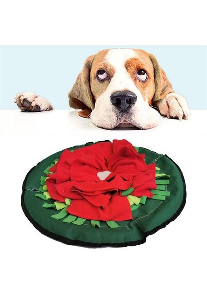 Köpek Snuffle Mat Kıvrık Pad Battaniye Iq Yavaş Becerileri Eğitim Tedavi Yavaş Besleme Mat Bulmaca Oyuncaklar | (Yurt Dışından)