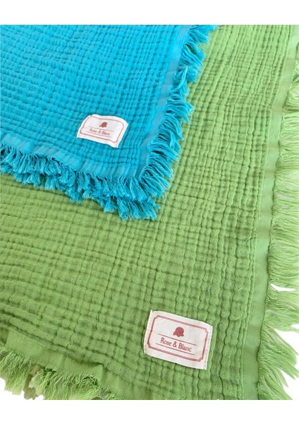 100% Pamuk 4 Katlı Müslin Bebek Battaniye 110X120CM fırsatları