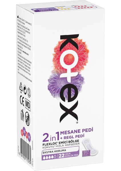 2IN1 Regl+Mesane Günlük Ped 22'li fiyatları