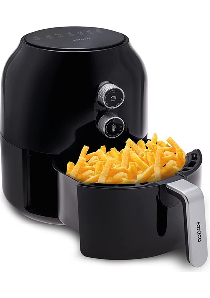 Foodrition Siyah Air Fryer Yağsız Fritöz 3,5 L